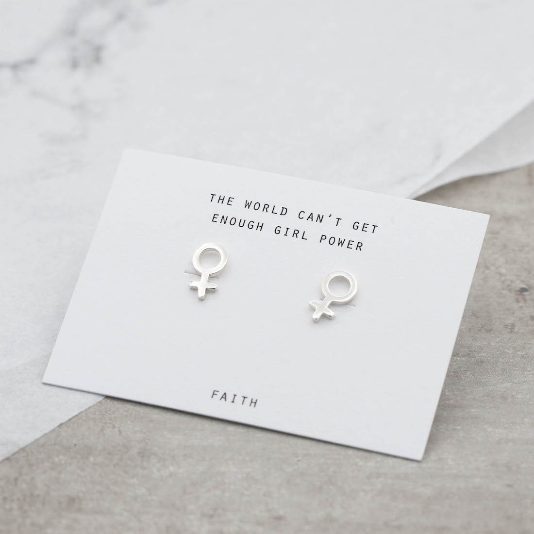 Silver earring small female