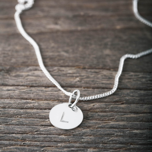 Silverhalsband - unisex rund tag