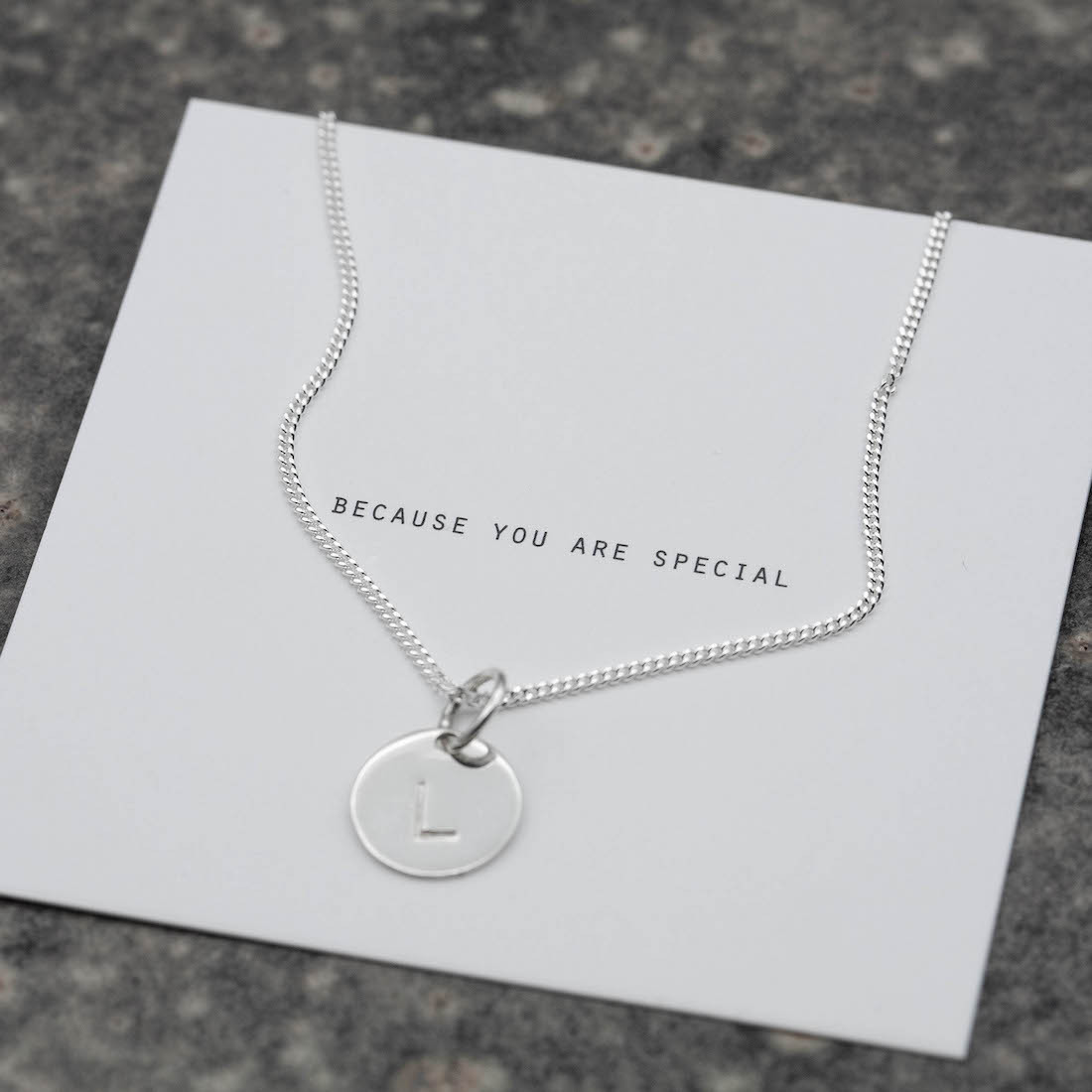 Silverhalsband - unisex rund tag