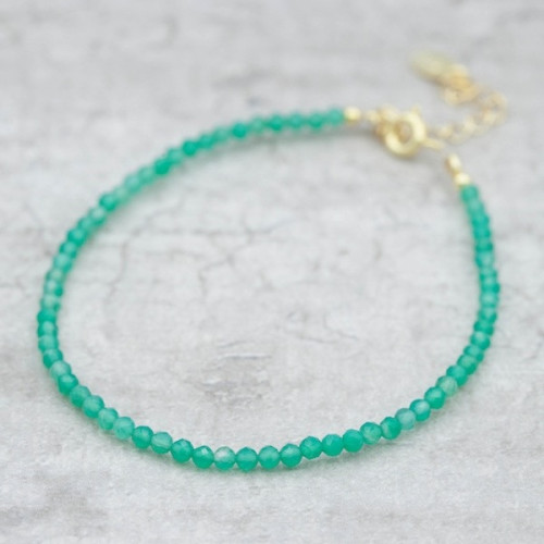 Gold bracelet Green Adventurine