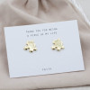 Gold earrings puzzle