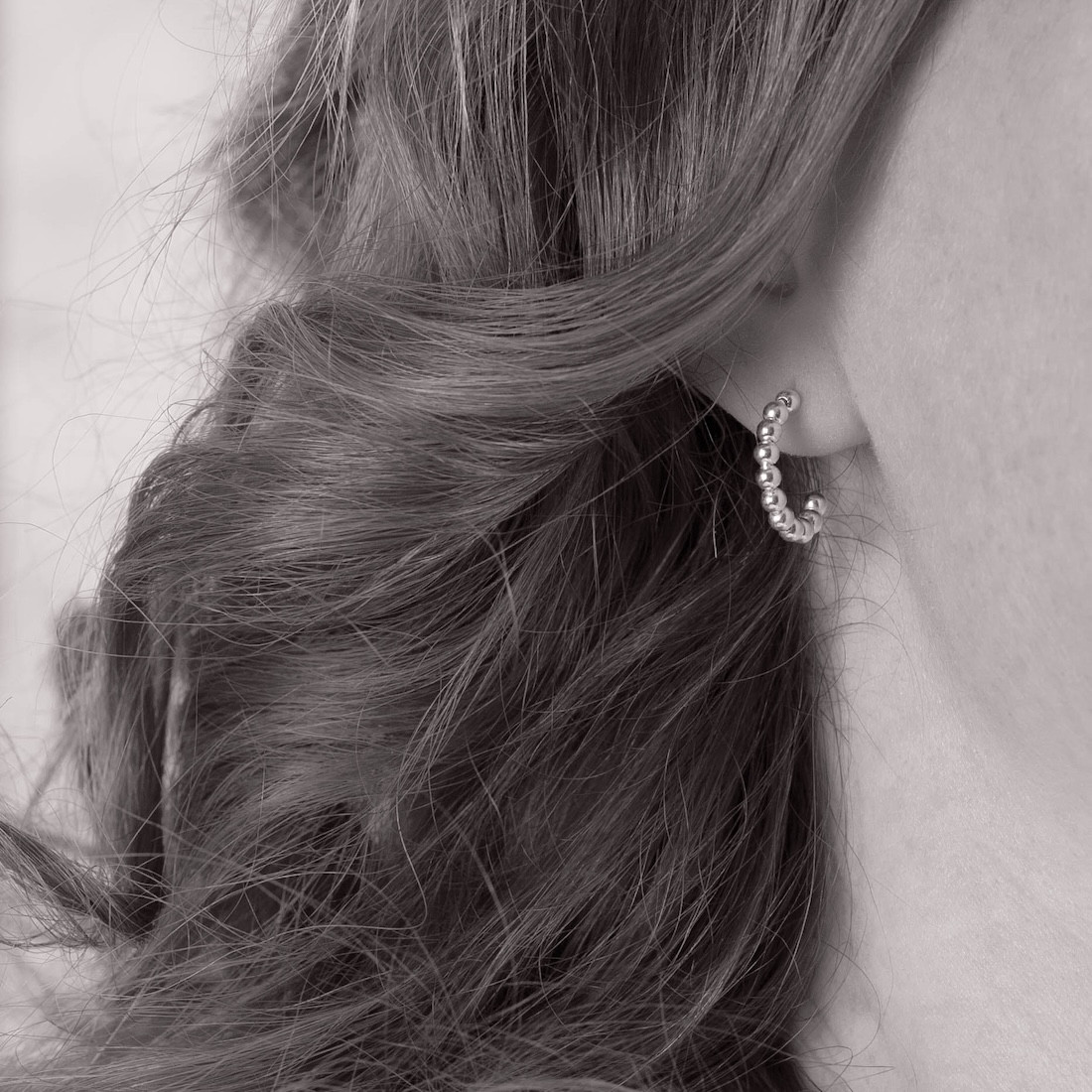 Gold hoops 3mm balls
