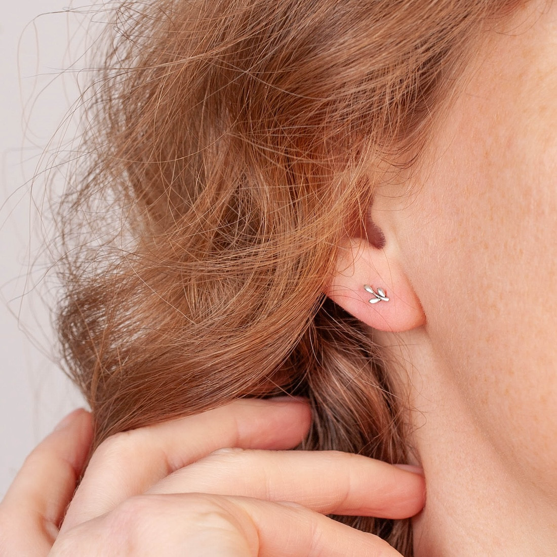 Silver earrings Tree of life - leaf