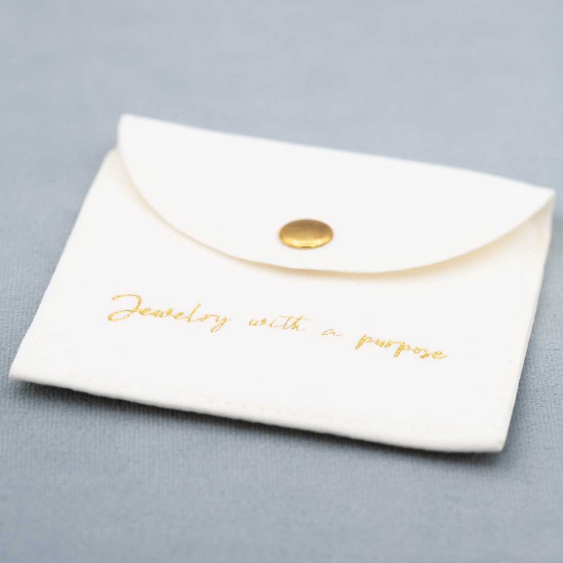 Gift pouch with snap button - By faith