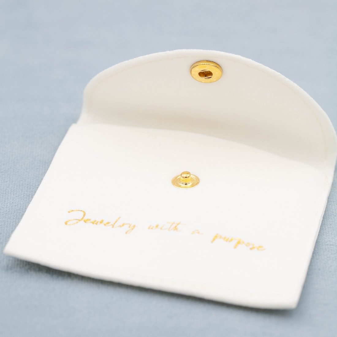 Gift pouch with snap button - By faith