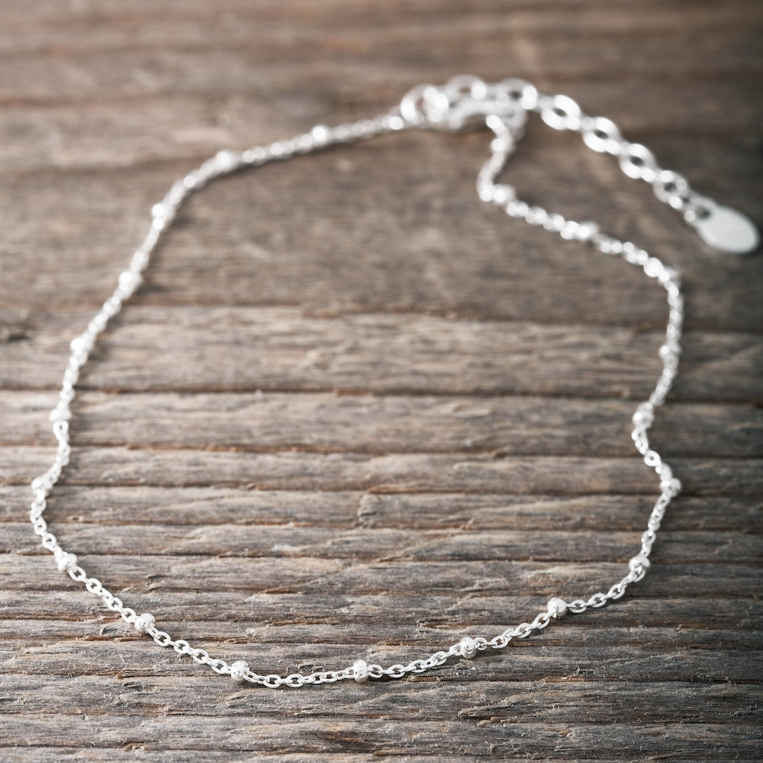 Ankle chain super thin chain with mini balls