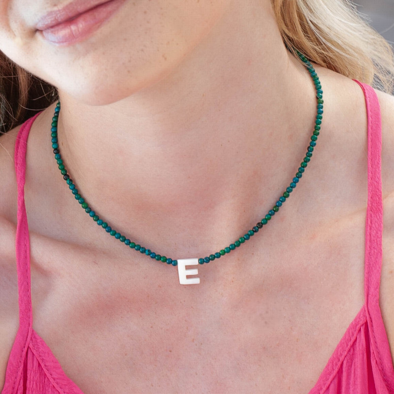 Halsband bokstav - H - summer edition