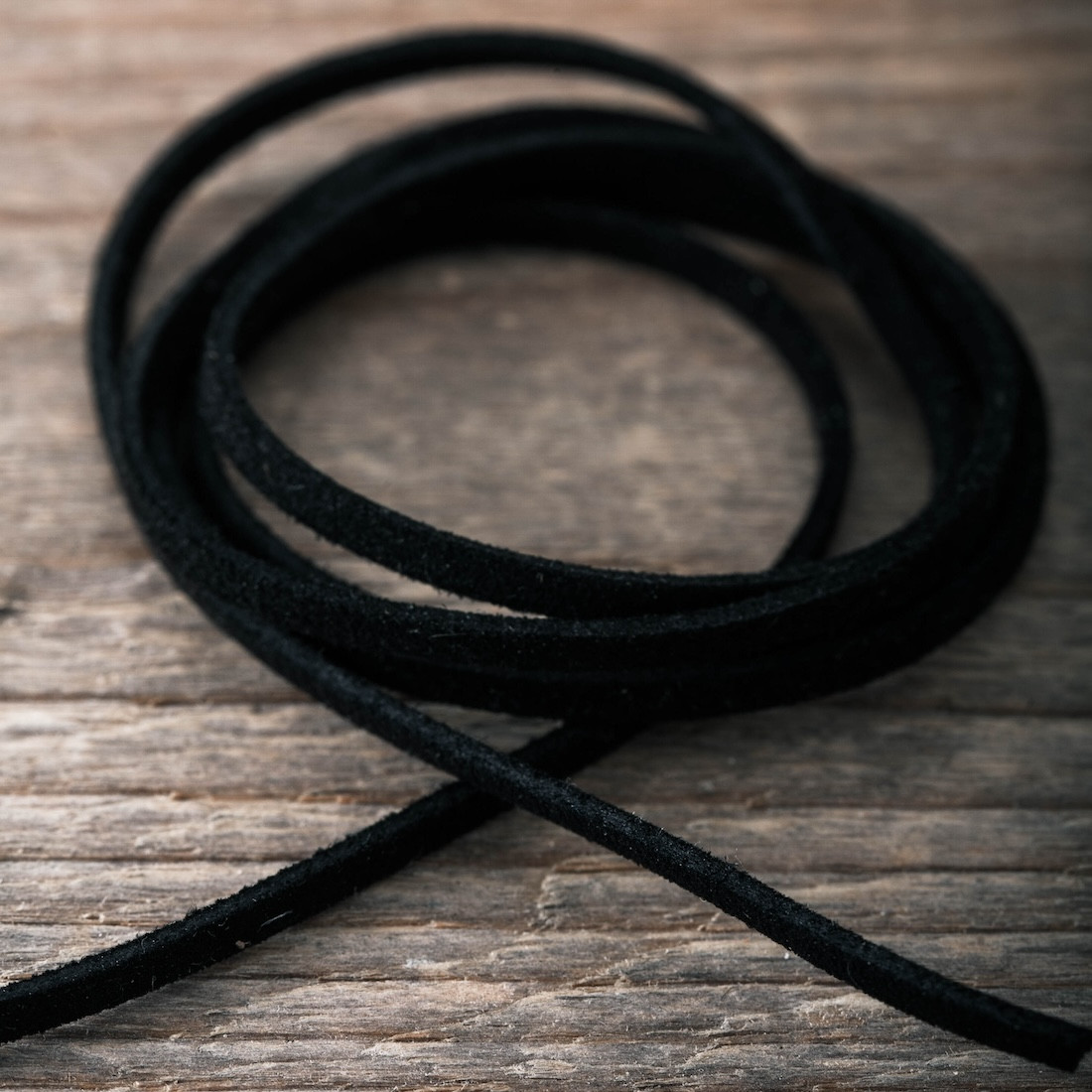 Leather cord black