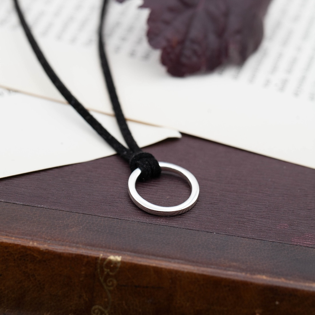 Leather cord black