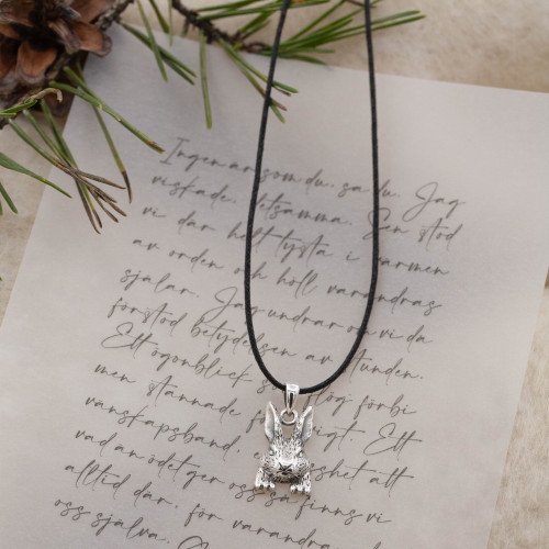 Silverhalsband bunny