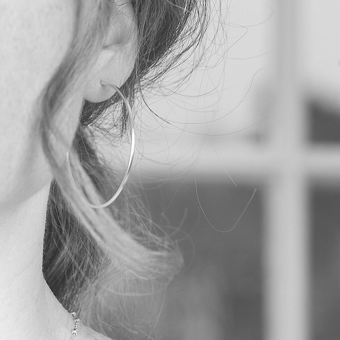 Gold earrings creole 45mm