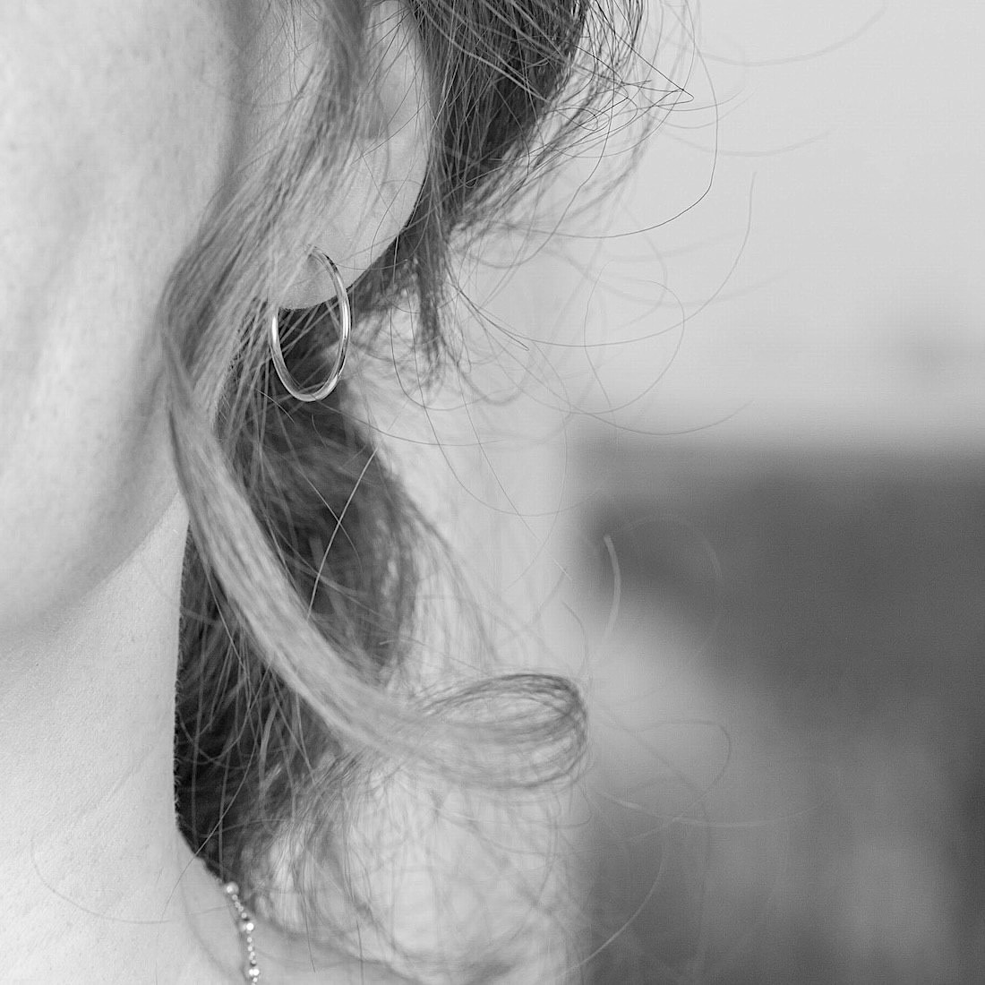 Gold earrings creole 20mm