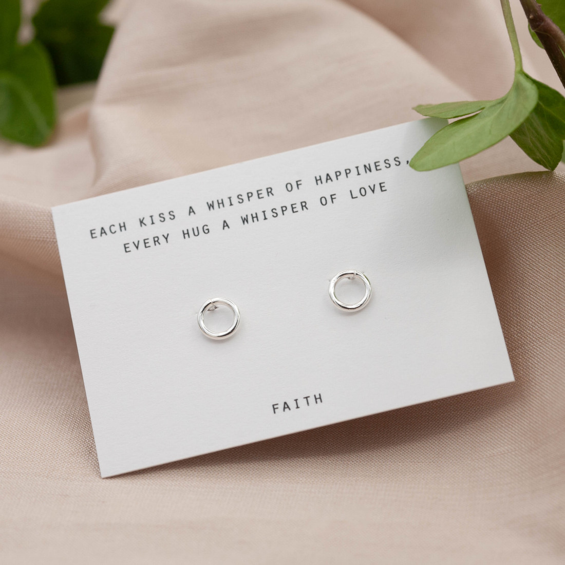 Silver earrings O