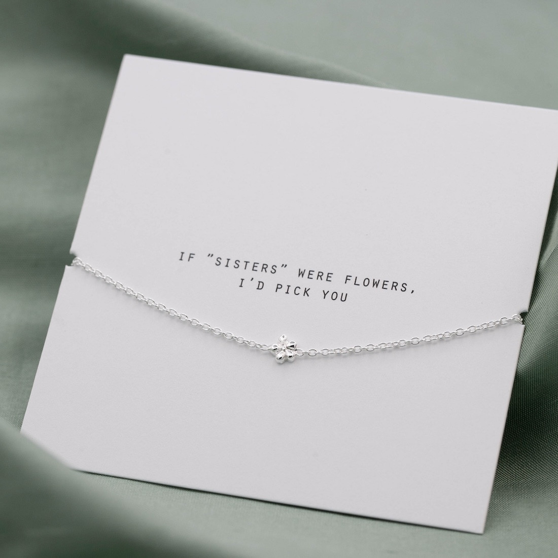 Silverarmband miniblomma