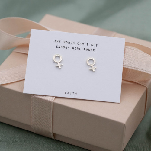 Silver earring small female