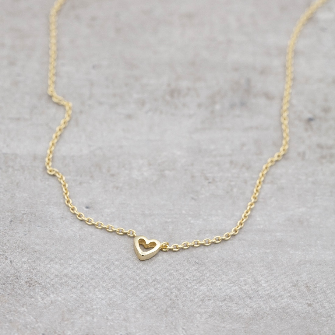 Guldhalsband minihjärta
