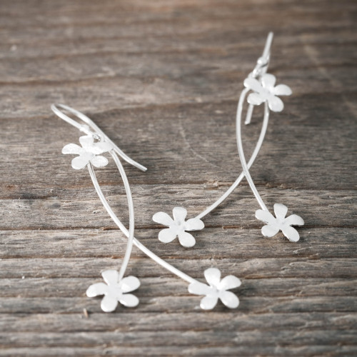 Silverörhängen Bloom & Shine - hängande blommor