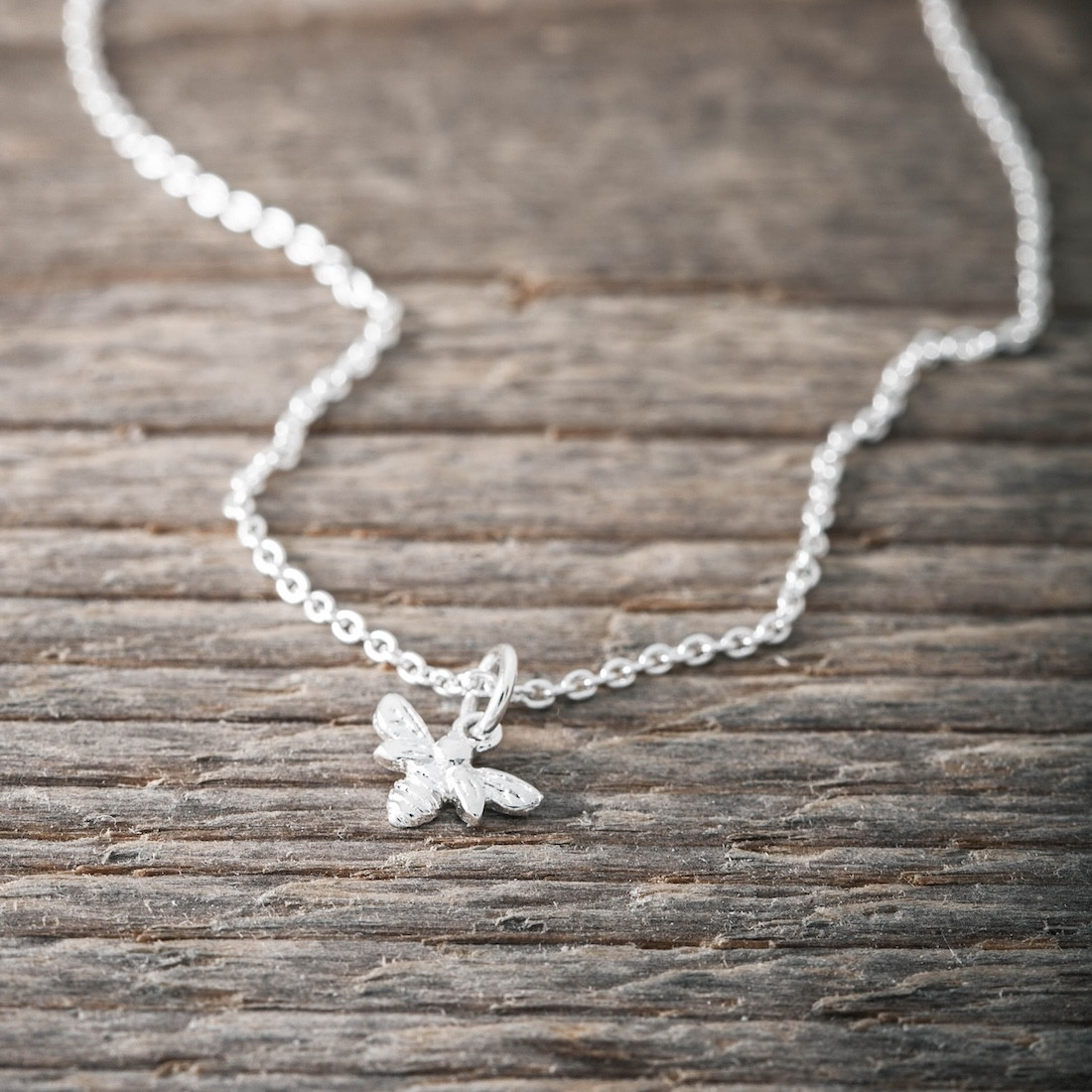 Silverhalsband Bee Your Self
