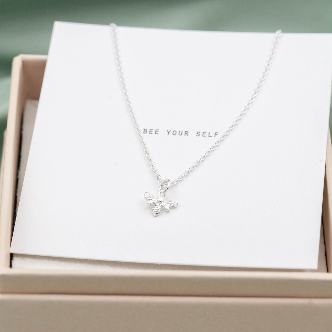 Silverhalsband Bee Your Self