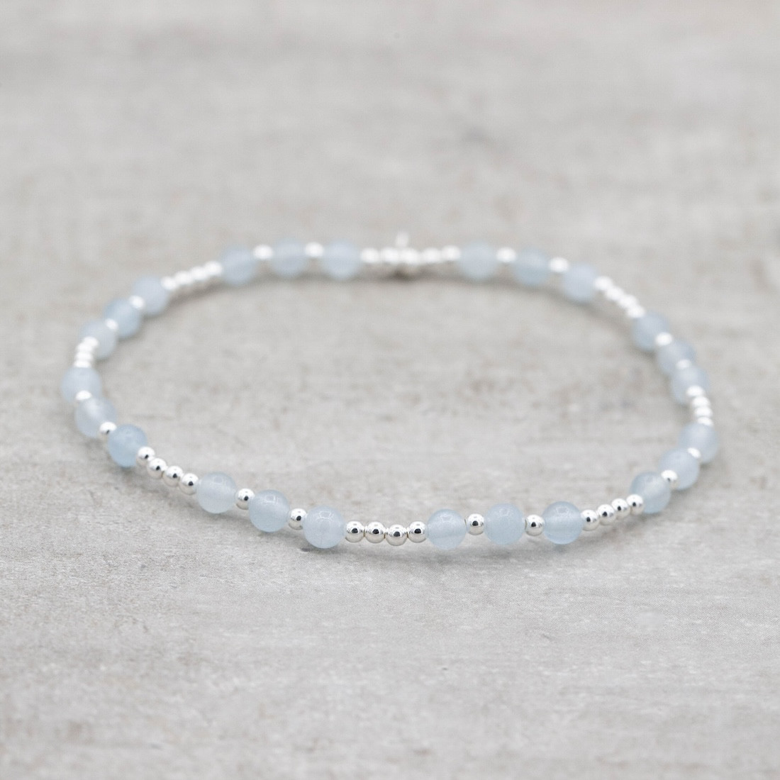 Silver bracelet Aquamarine