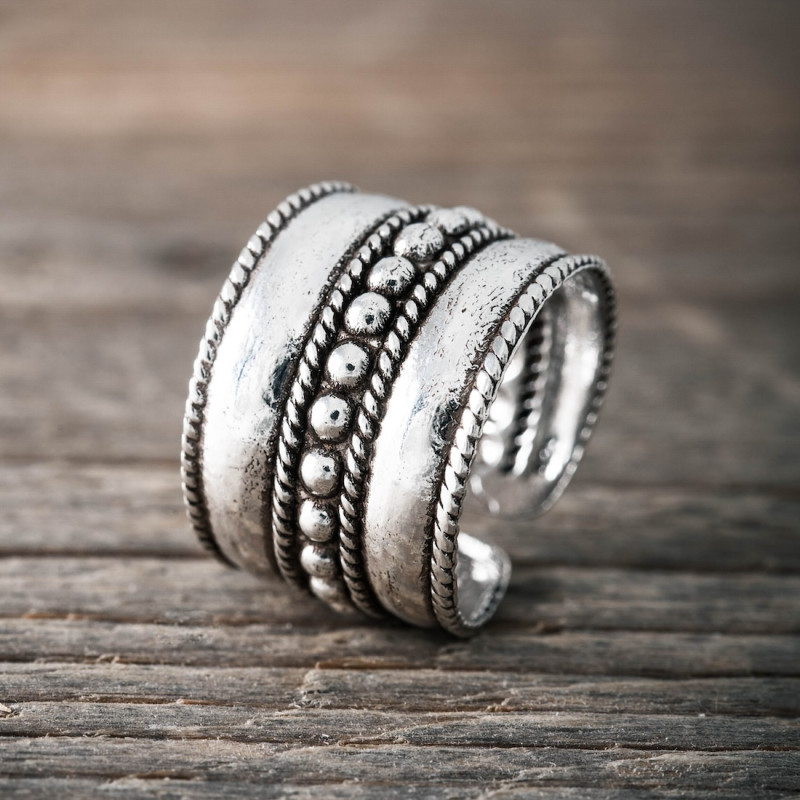 Silver ring -Boho Dreams- one size