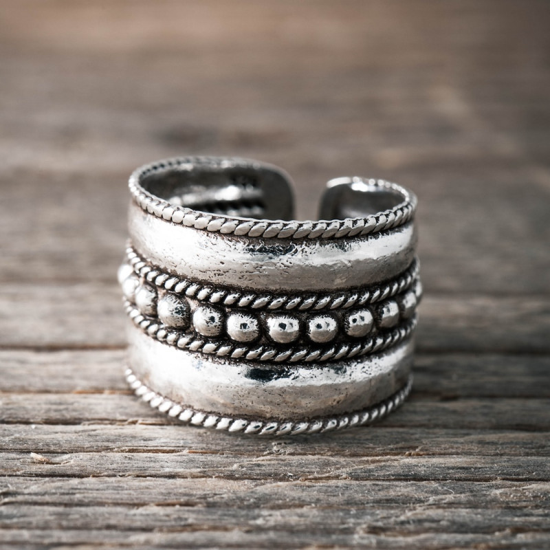 Silver ring -Boho Dreams- one size