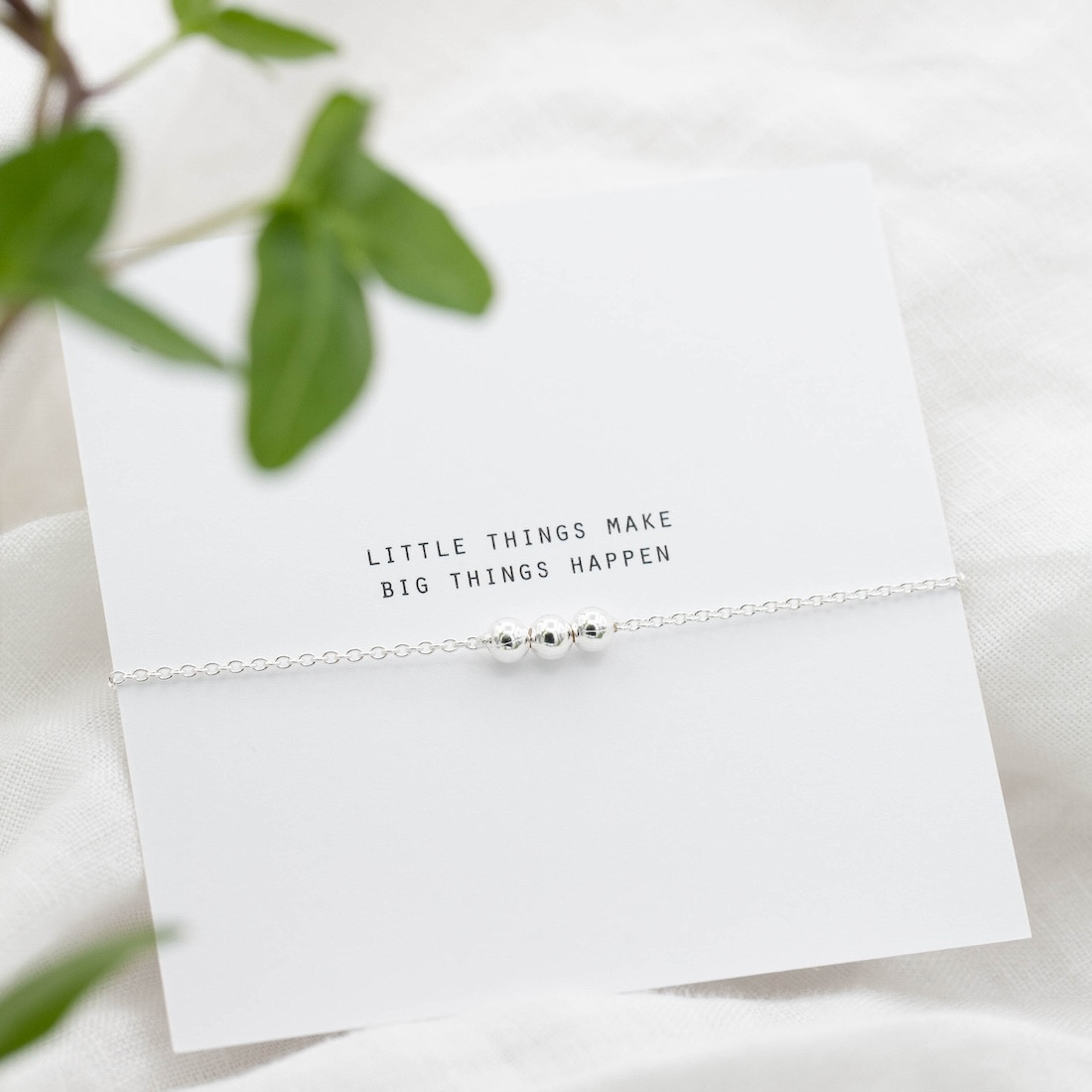 Silverarmband tre kulor