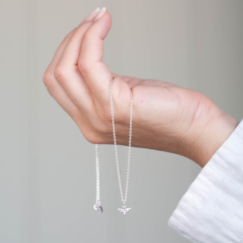 Silverhalsband Bee Your Self