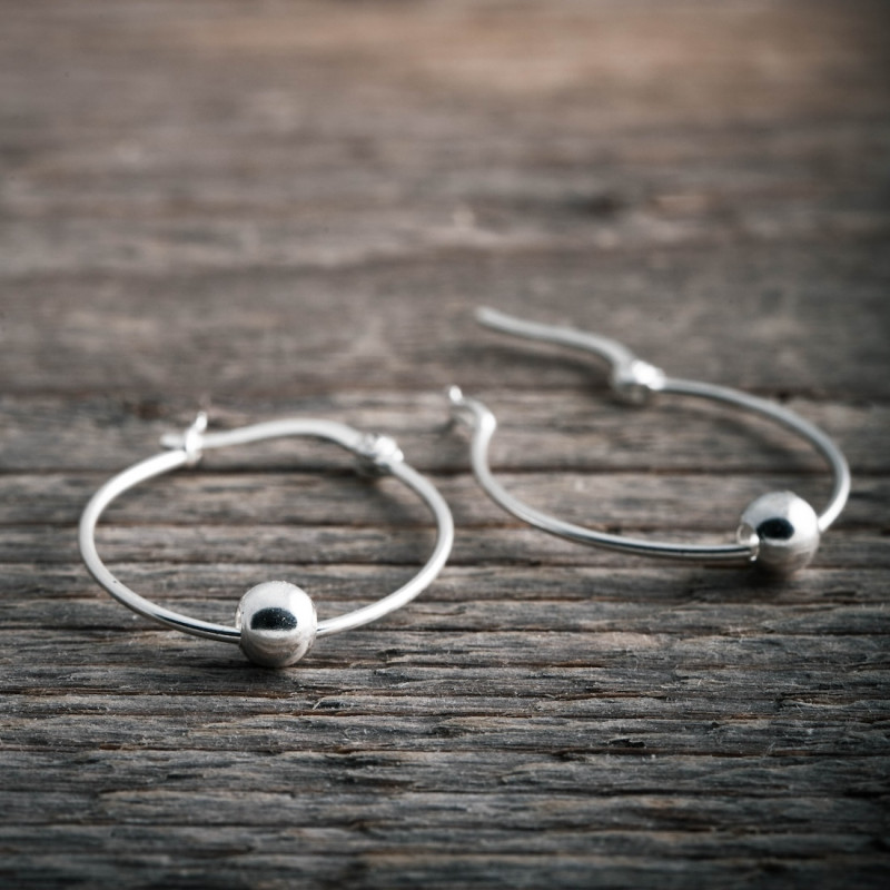 Silverhoops m 5mm kula