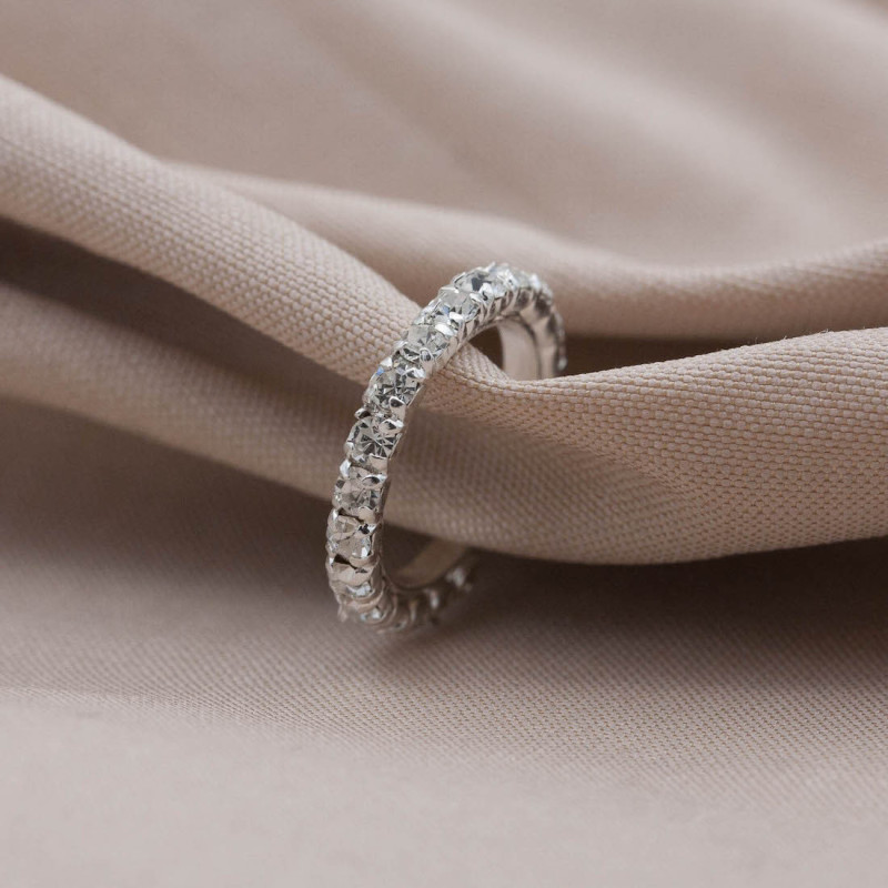 Silverörhänge ear cuff med stenar
