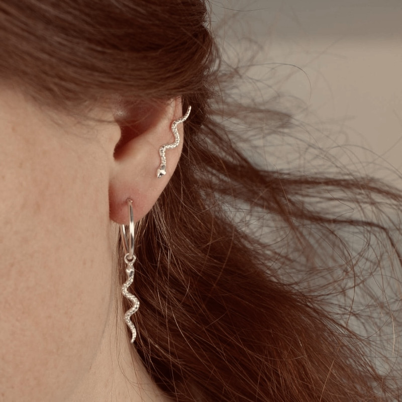 Silver hoops snake