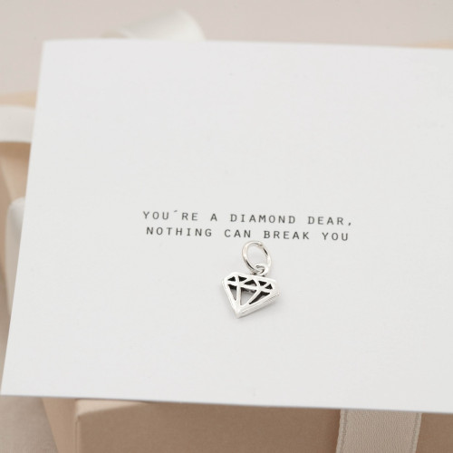 Silverberlock liten diamant