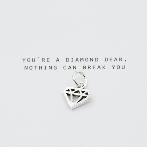 Silverberlock liten diamant