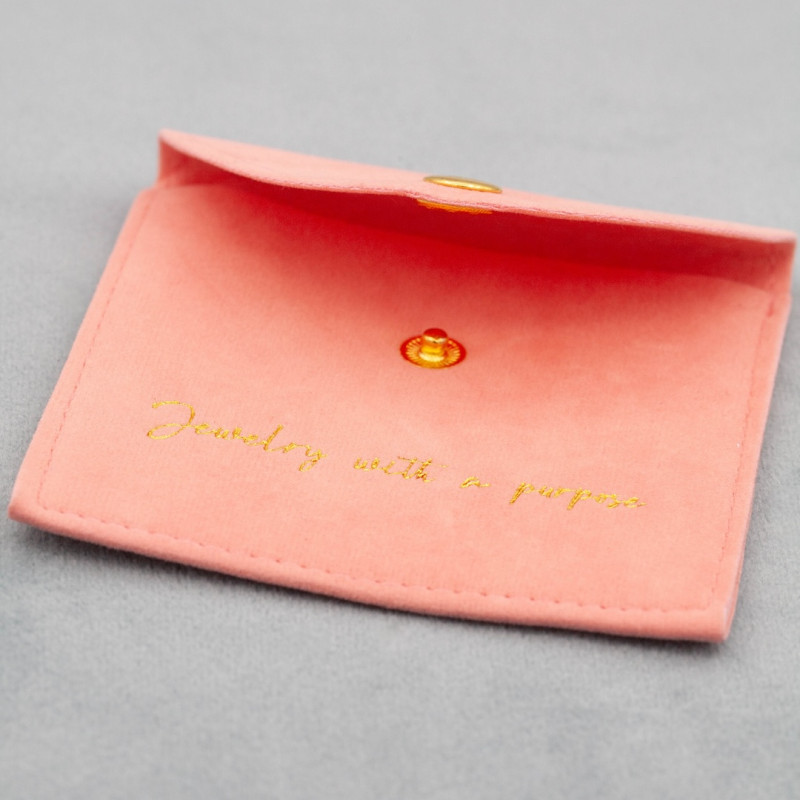 Gift pouch with snap button - By faith