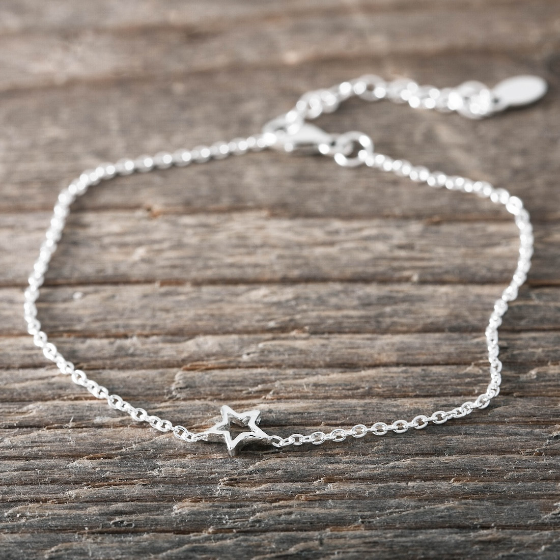 Silverarmband Liten konturstjärna