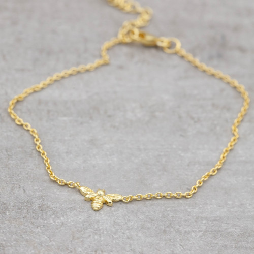 Gold bracelet bee your self