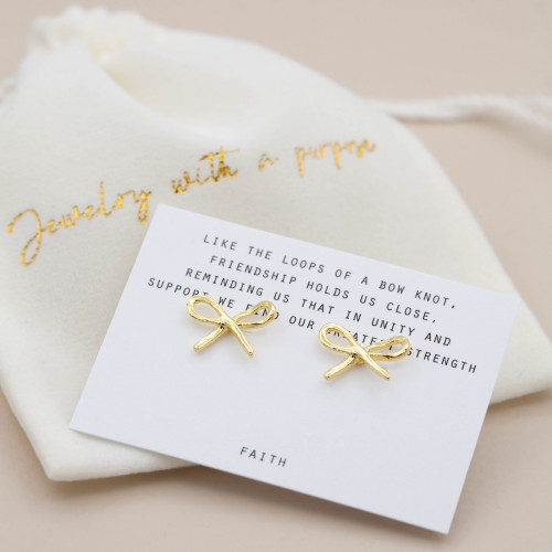 Goldearrings small bow