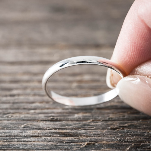 Silver ring thin 2mm
