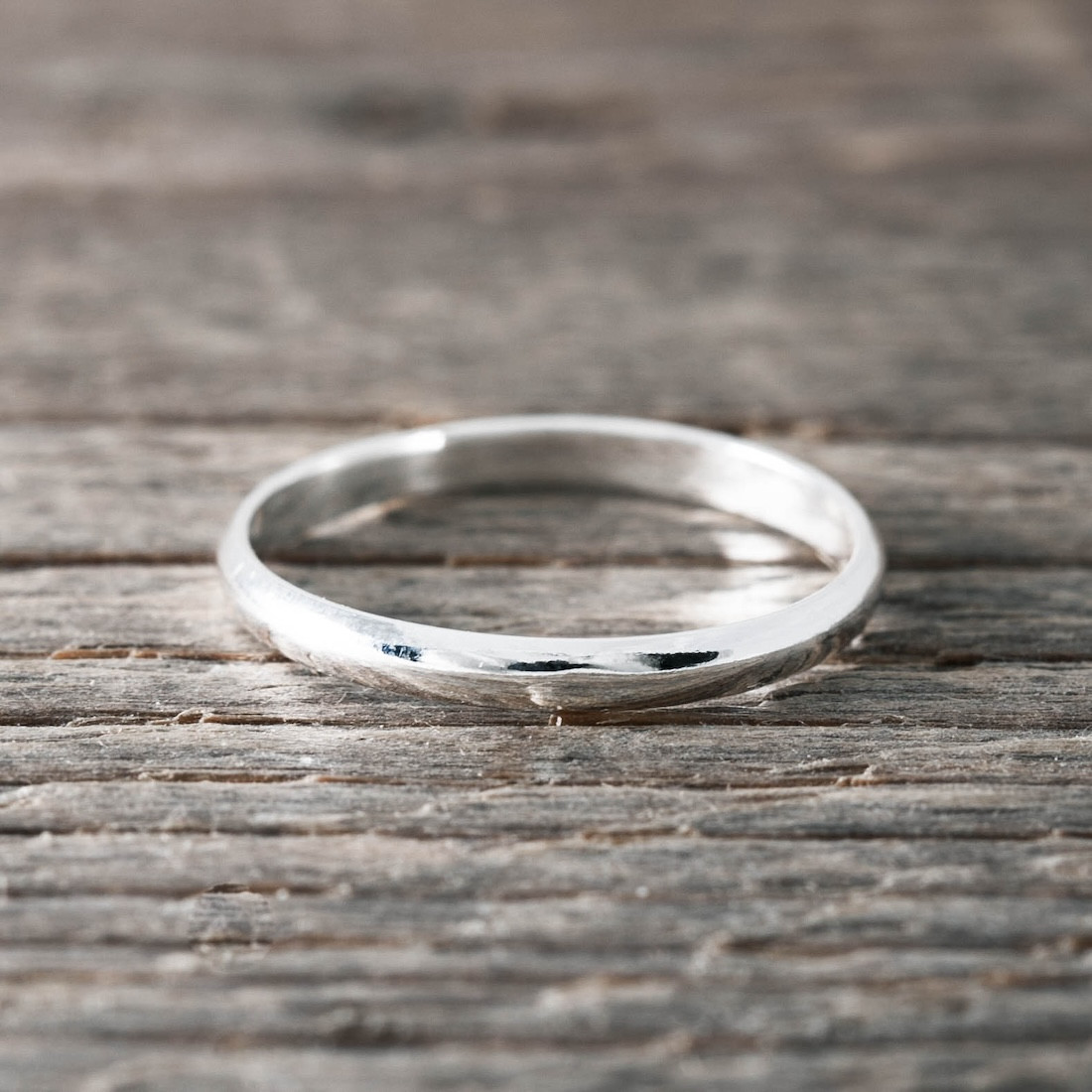 Silverring tunn 2mm