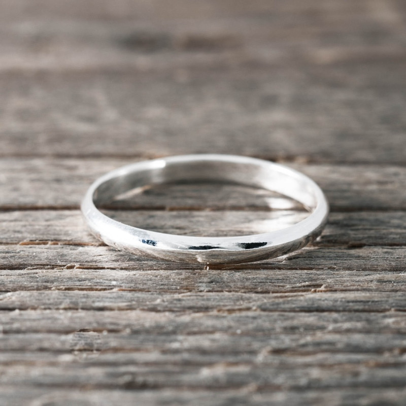 Silver ring thin 2mm