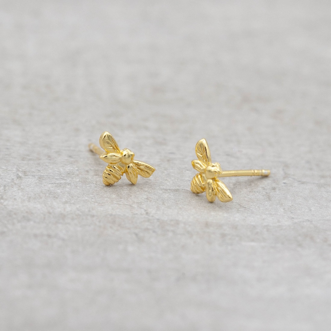 Gold earrings Bee Your Self