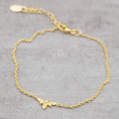 Gold bracelet bee your self