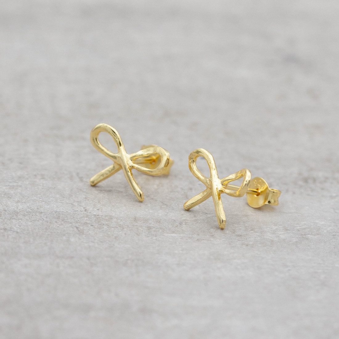 Goldearrings small bow