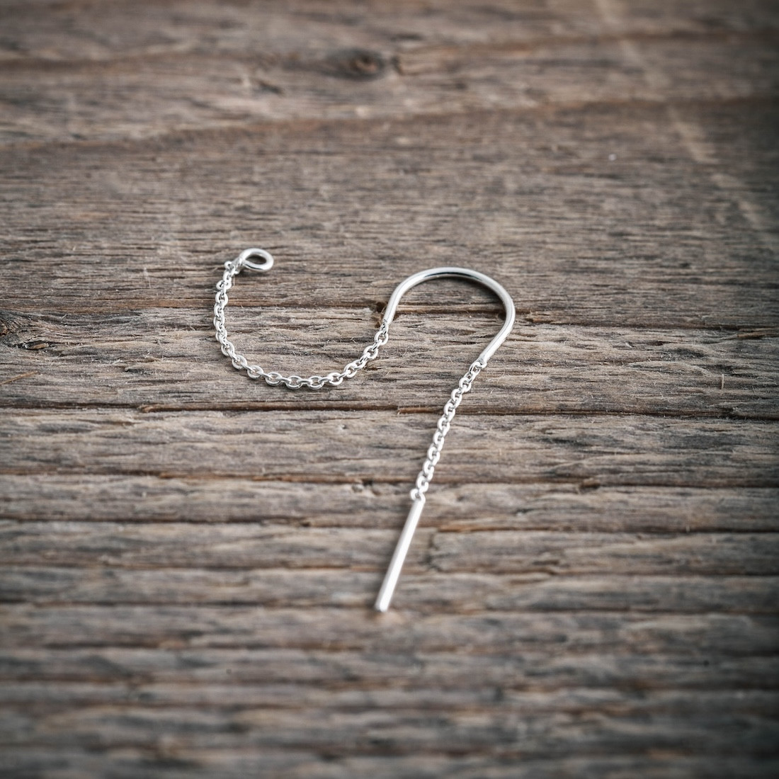 Silver Threader Earrings