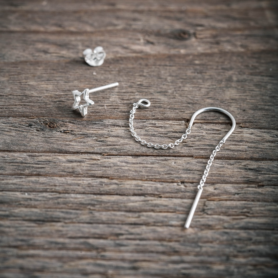 Silver Threader Earrings