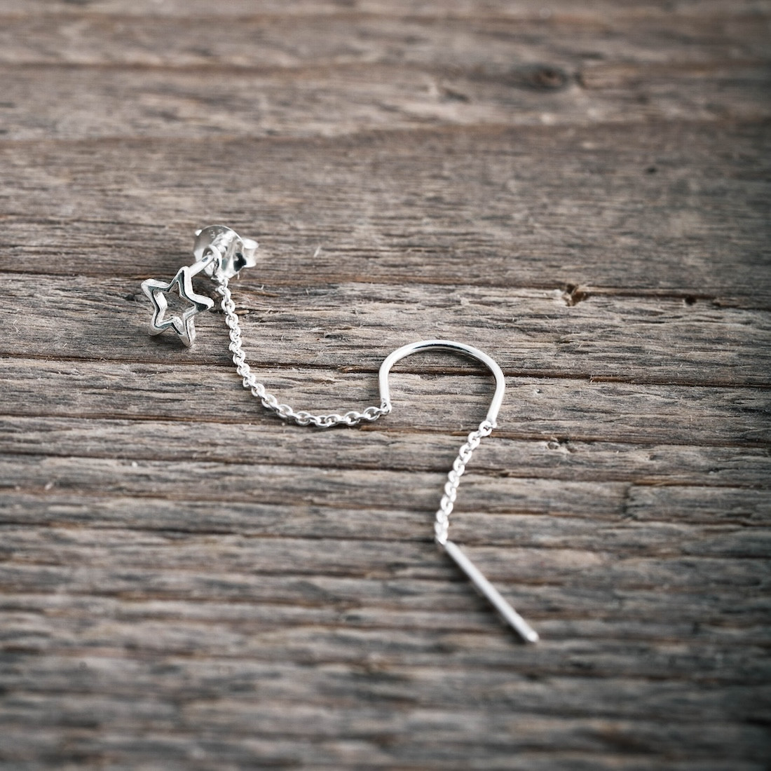 Silver Threader Earrings