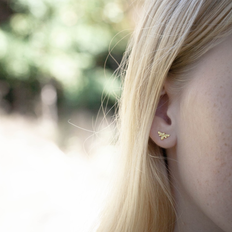 Silver earrings Bee Your Self