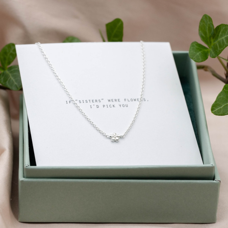 Silverhalsband miniblomma