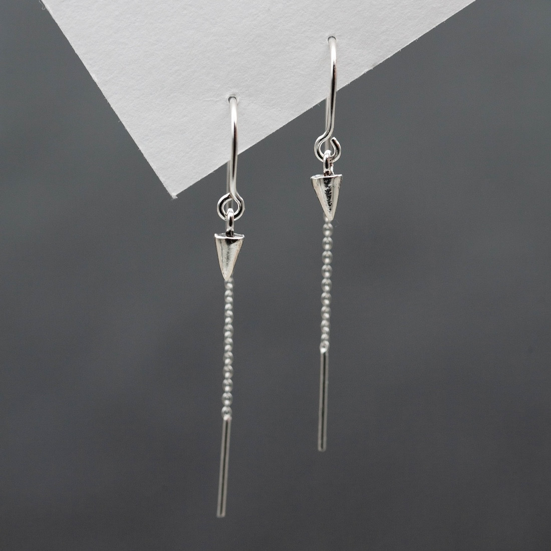 Silver Threader Earrings – Spike